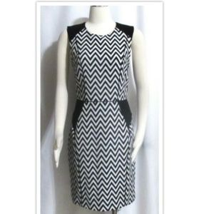 NEW H&M Black & White Striped Sleeveless Dress 10